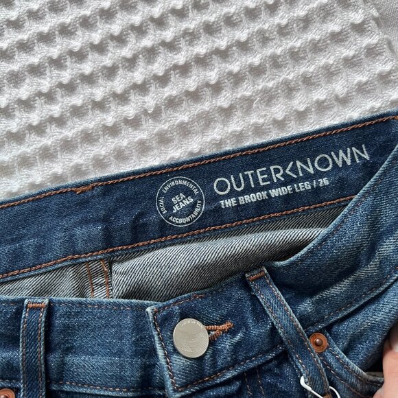 NWT Outerknown Brook Wide Leg Jeans - Picture 9 of 11